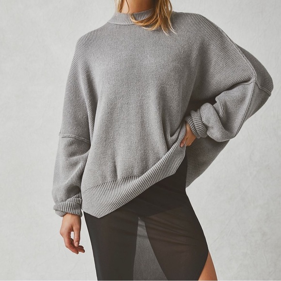 Free People Gray Easy Street Tunic - Picture 1 of 5